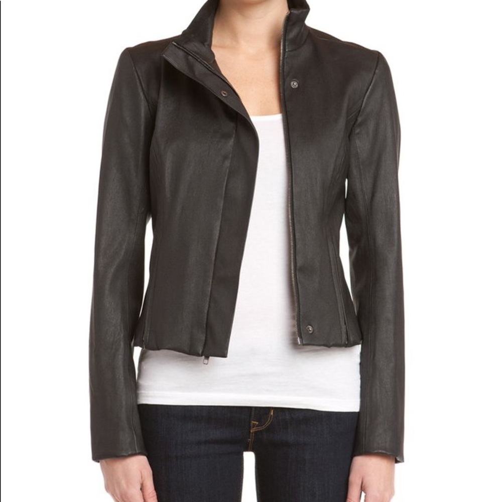 Theory Lambskin Leather Jacket